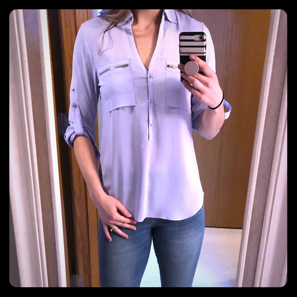 Express purple blouse